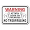 Signmission Safety Sign, 12 in Height, Aluminum, Guard Dog - Warning At A-1218 Guard Dog - Warning At - alternate 1